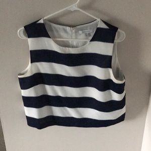 Lucy Paris white and navy stripped top size large